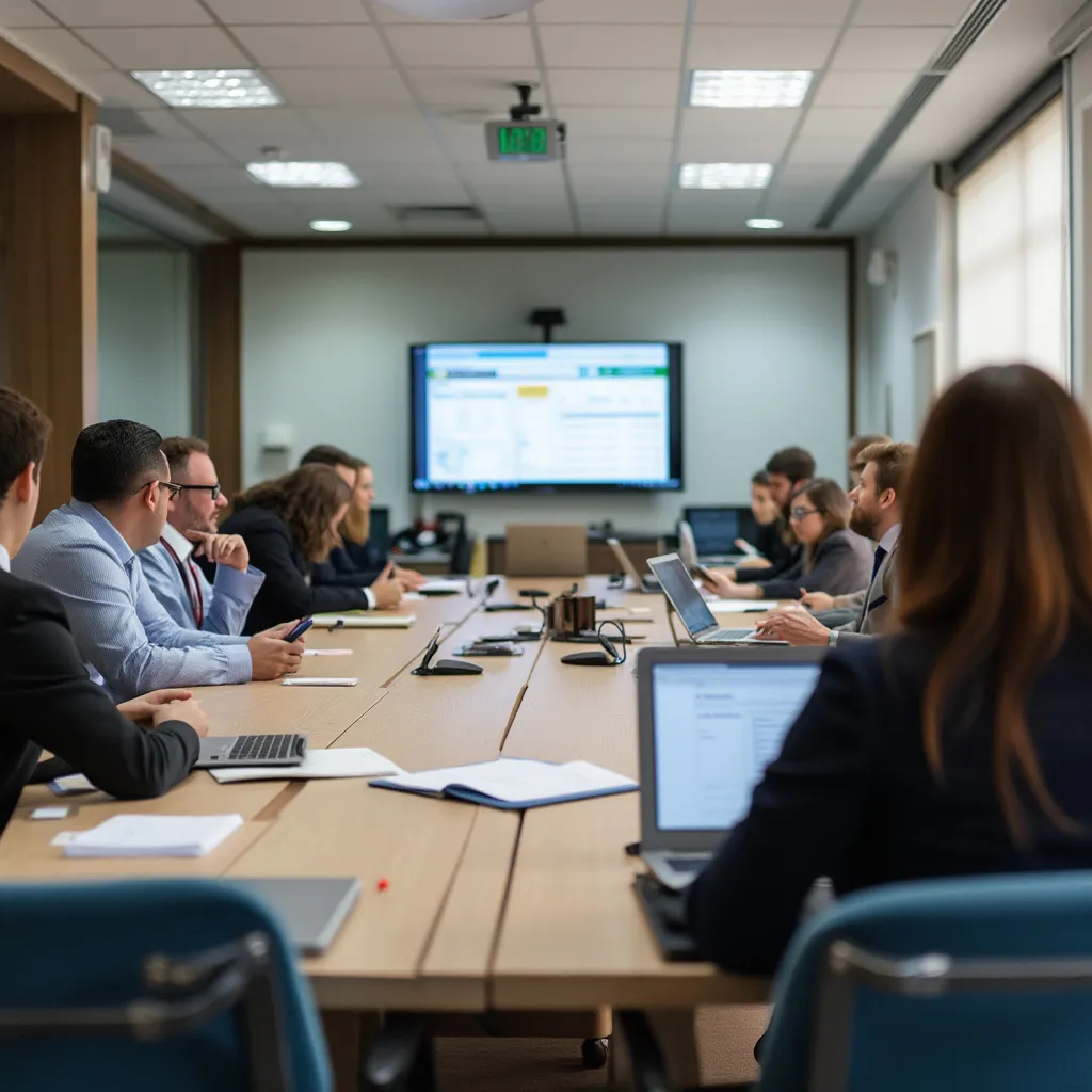 Profesionales de FinanArg participando en un taller de capacitación